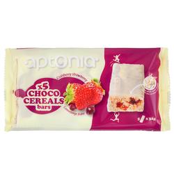 Barre céréale enrobée CHOCO CEREALS chocolat blanc fruits rouges 5x32g