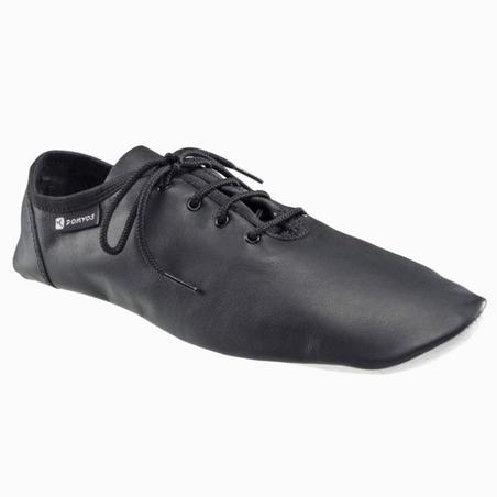Leather Modern Dance Jazz Dancing Shoe - Black