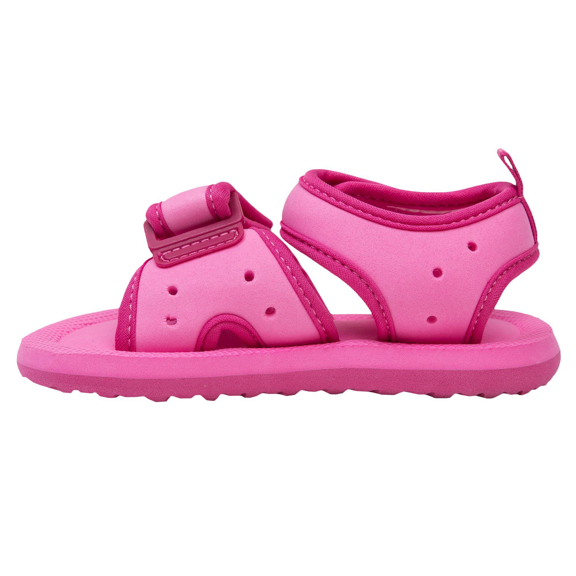 Baby Girl Plain Beach Sandals - Pink 3/8