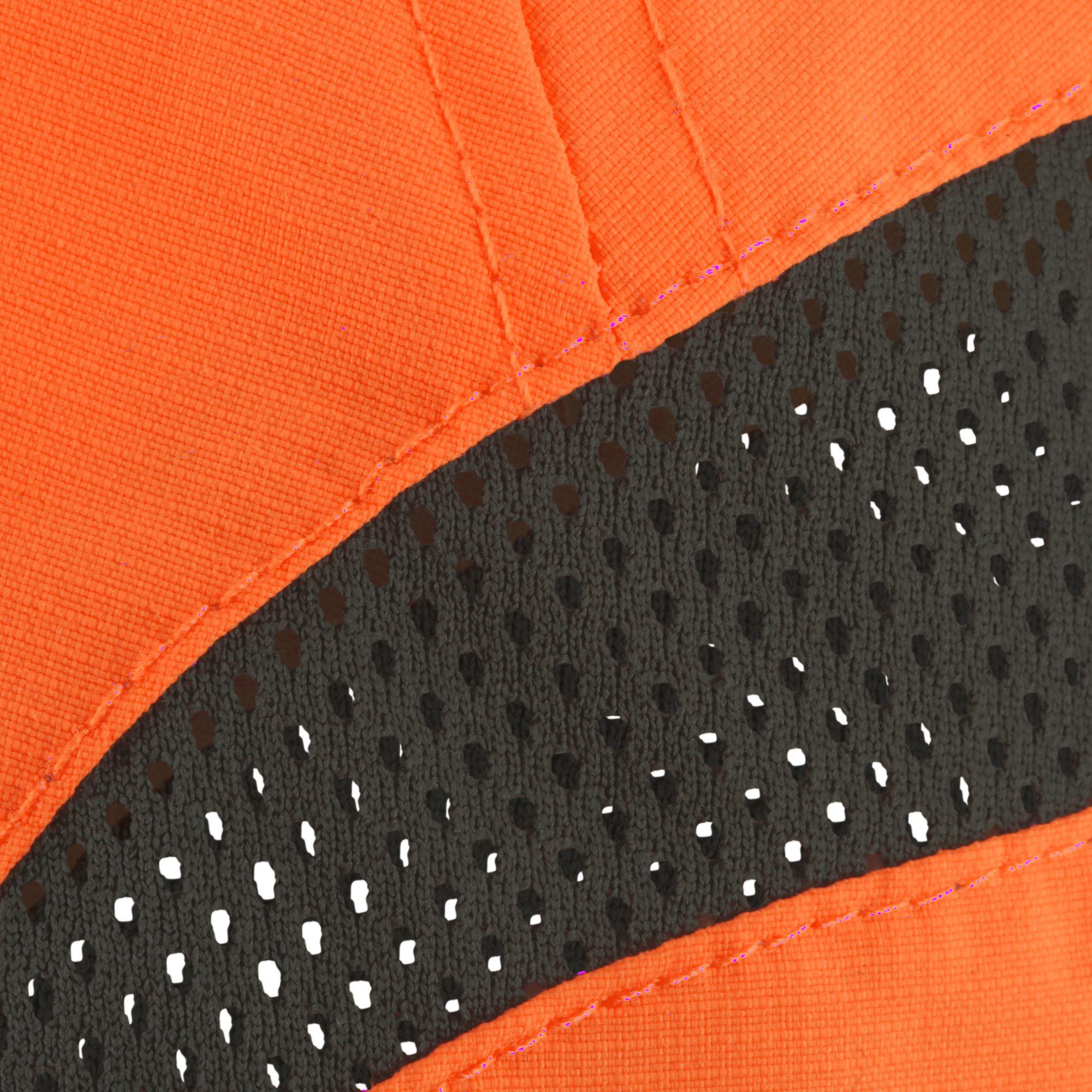 Gorra Caza Solognac Light Adulto Naranja Fluo Transpirable Alta Visibilidad 7/7
