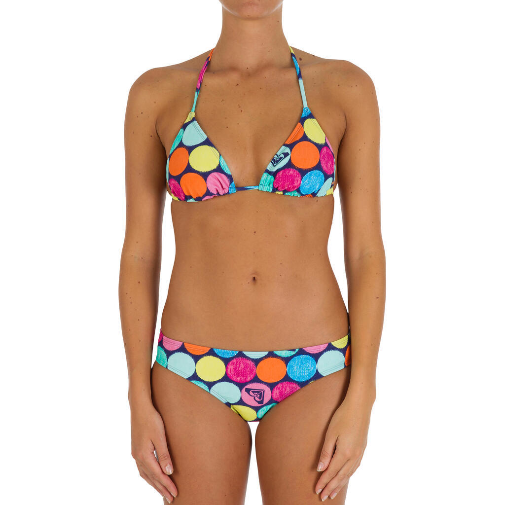 ROXY Astral Sea Salt sliding triangle bikini swimsuit top