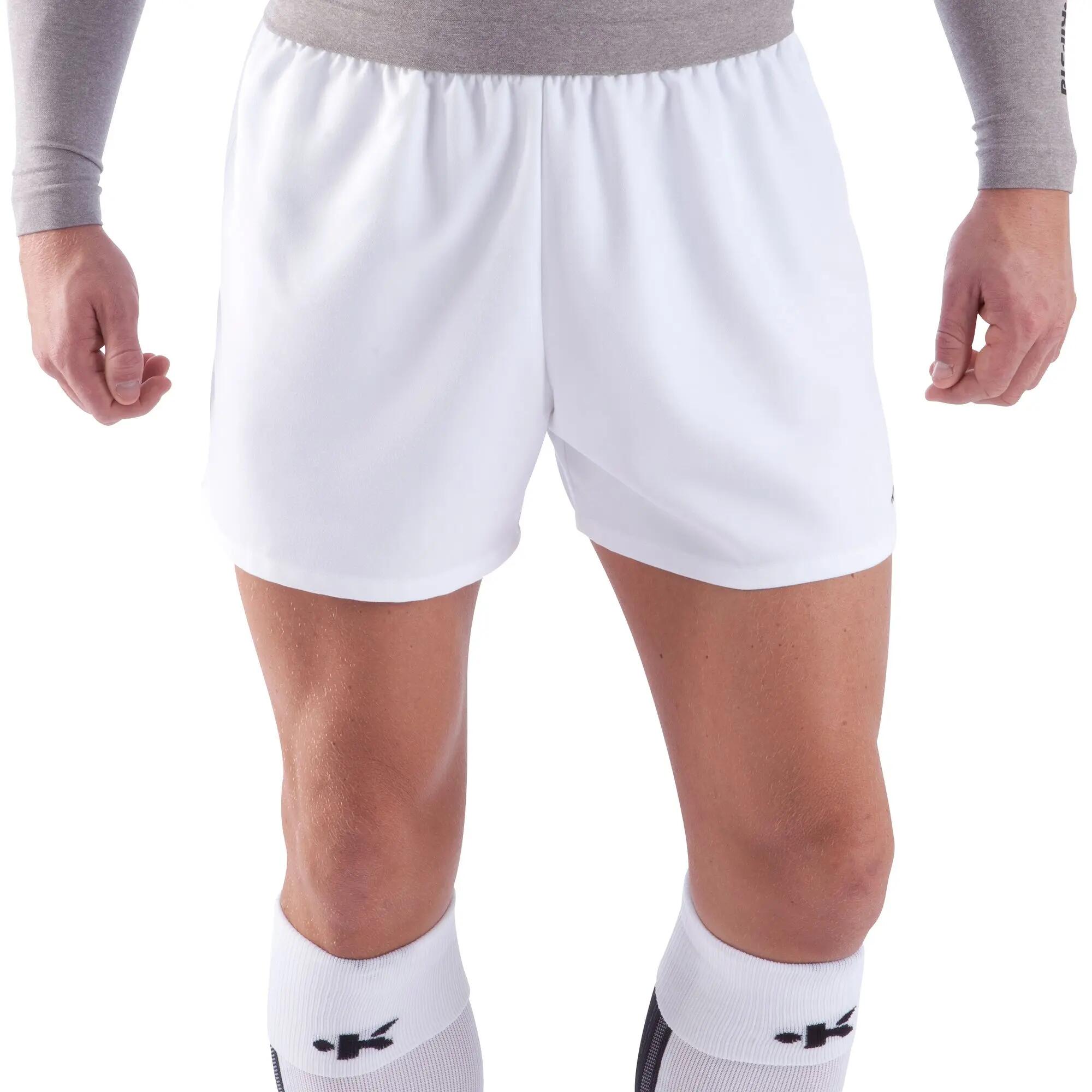 R300 Adult Rugby Shorts - White 2/5
