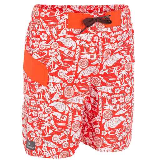 
      Olatu kids' short swimming shorts - Icons red
  