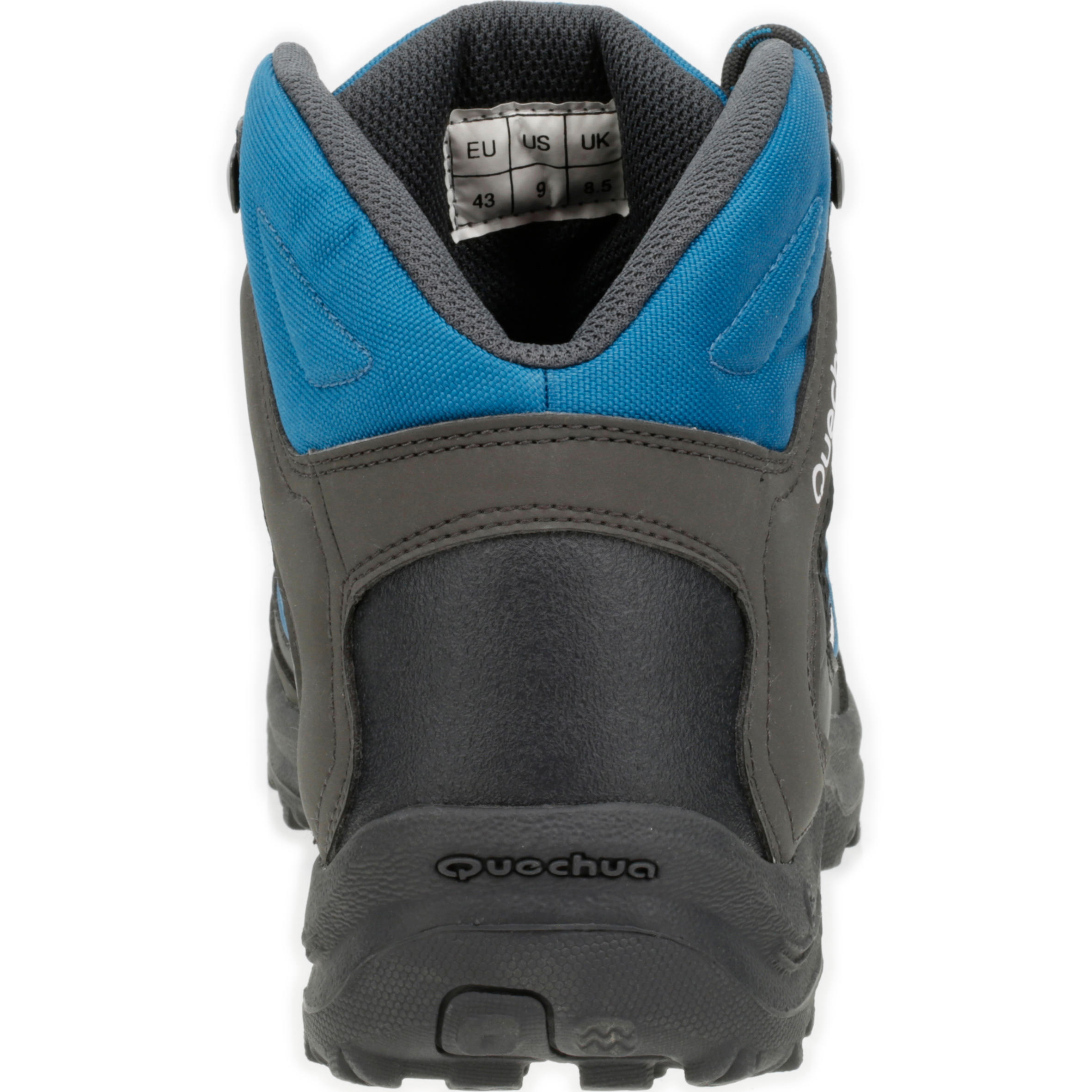 Quechua Arpenaz 50 Mid Men's Hiking Boots Grey Blue 6/15