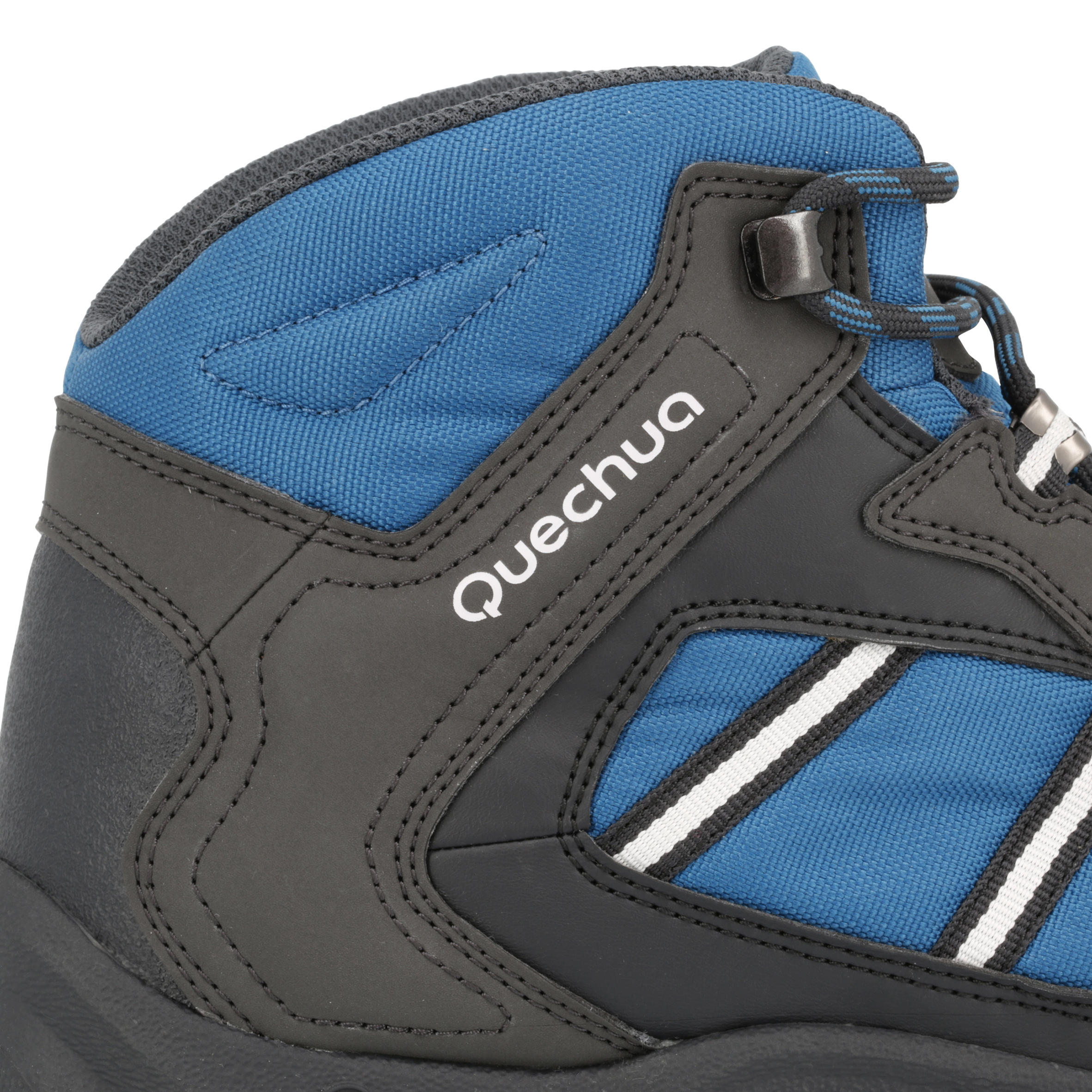 Quechua Arpenaz 50 Mid Men's Hiking Boots Grey Blue 12/15