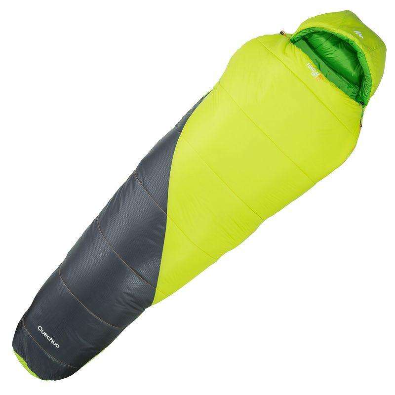 QUECHUA FORCLAZ 5° LIGHT Hiking sleeping bag green with...