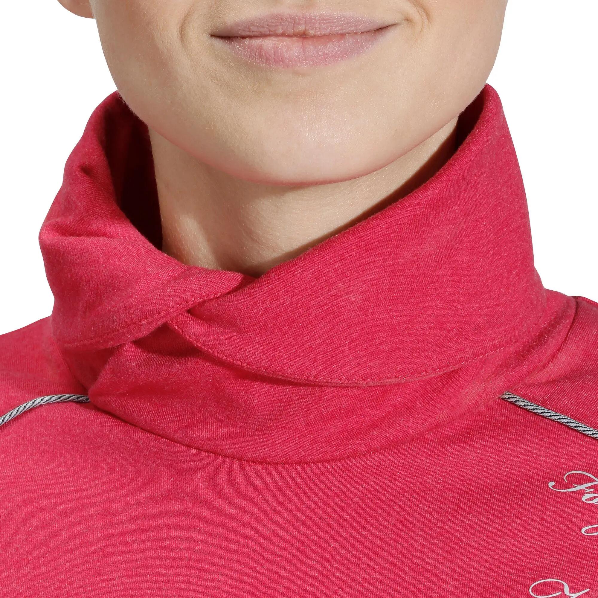 Paddock Women's Horse Riding Turtleneck - Raspberry Pink 8/12