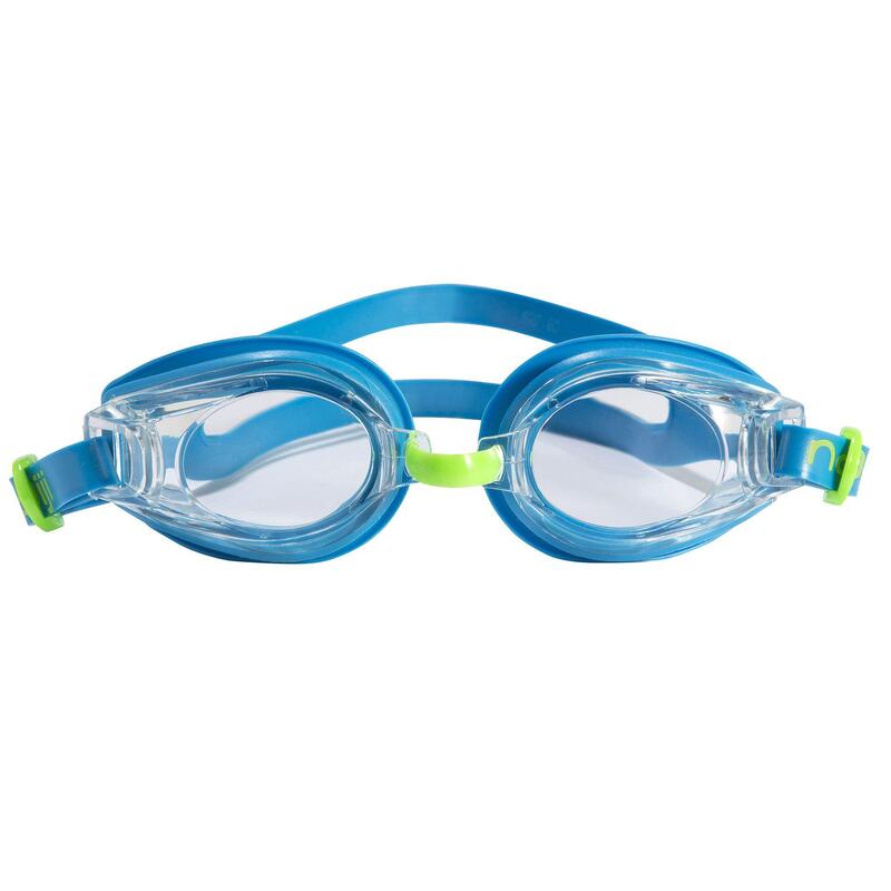 SWIMMING GOGGLES 100 AMA SIZE S BLUE GREEN