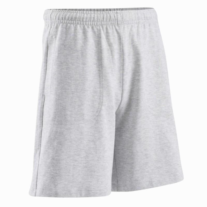 Boys' jersey gym shorts - mottled grey