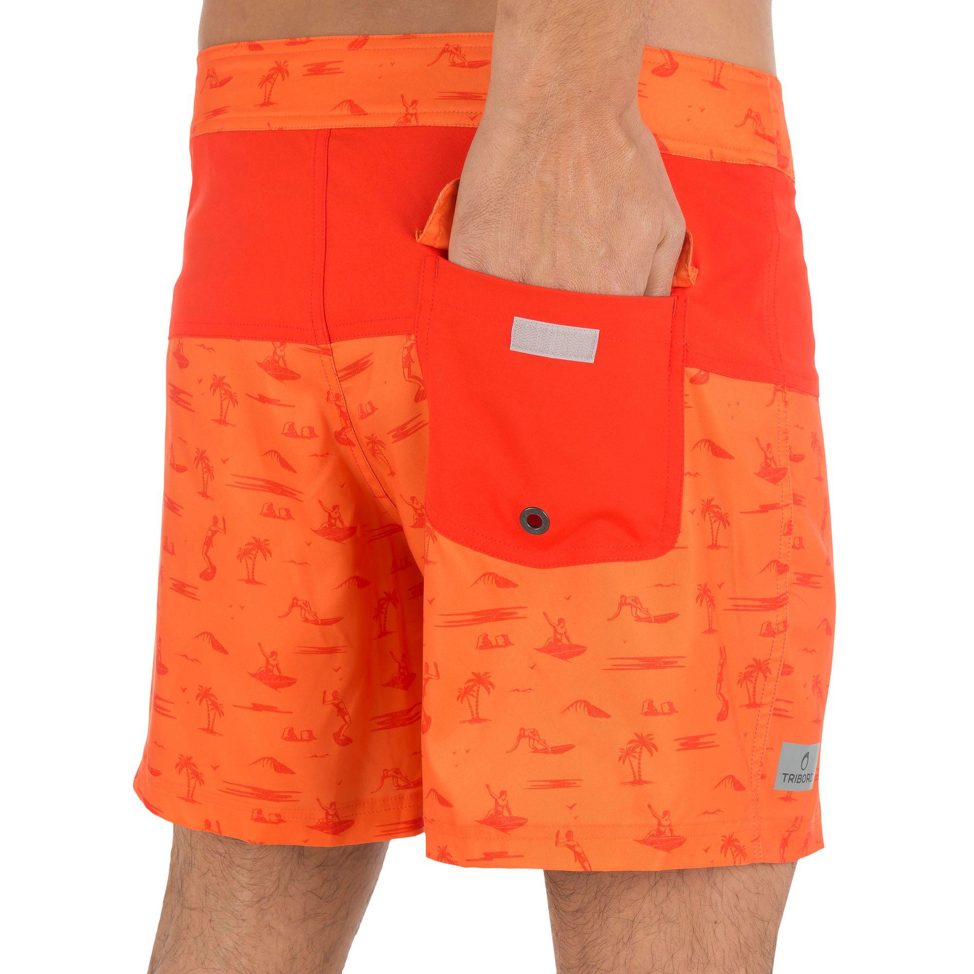 Short de bain court homme Guethary Icons rouge 5/11