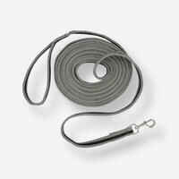Horse Riding Leadrope for Horse and Pony Soft - Grey/Black