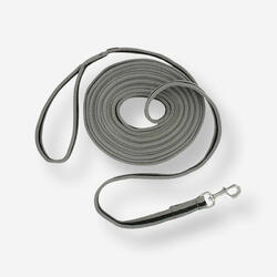 Longe de travail équitation SOFT gris et noir