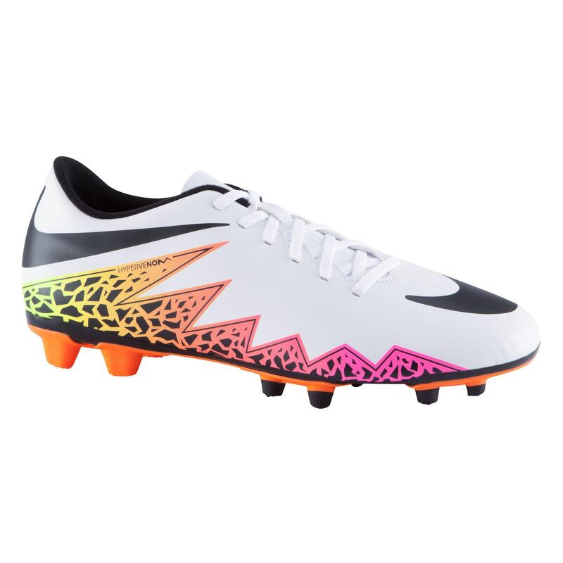 Ghete Fotbal Hypervenom Phade FG Alb Adulți