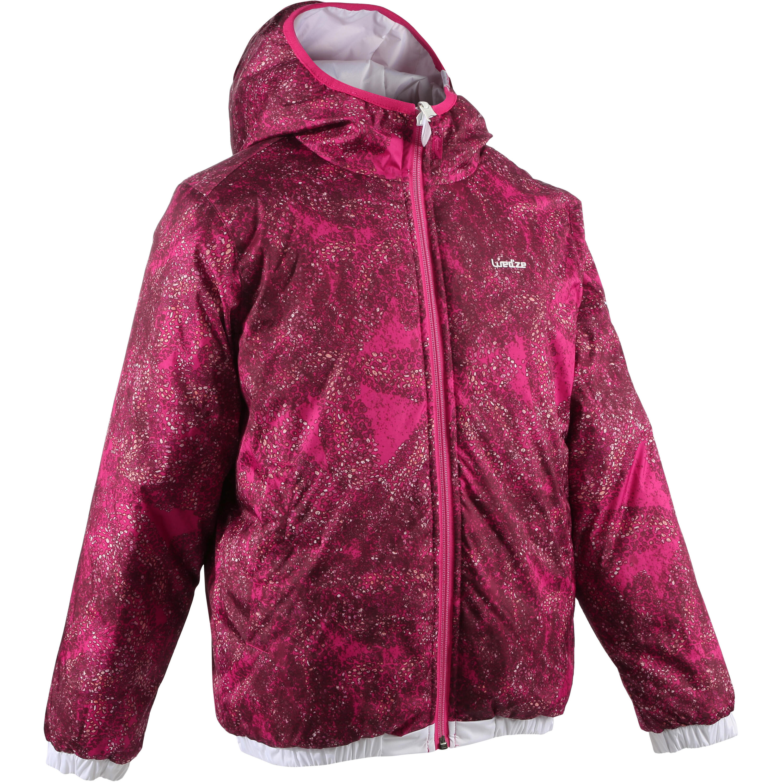 WarmReverse Girls' Reversible Ski Jacket - White/Print 2/20