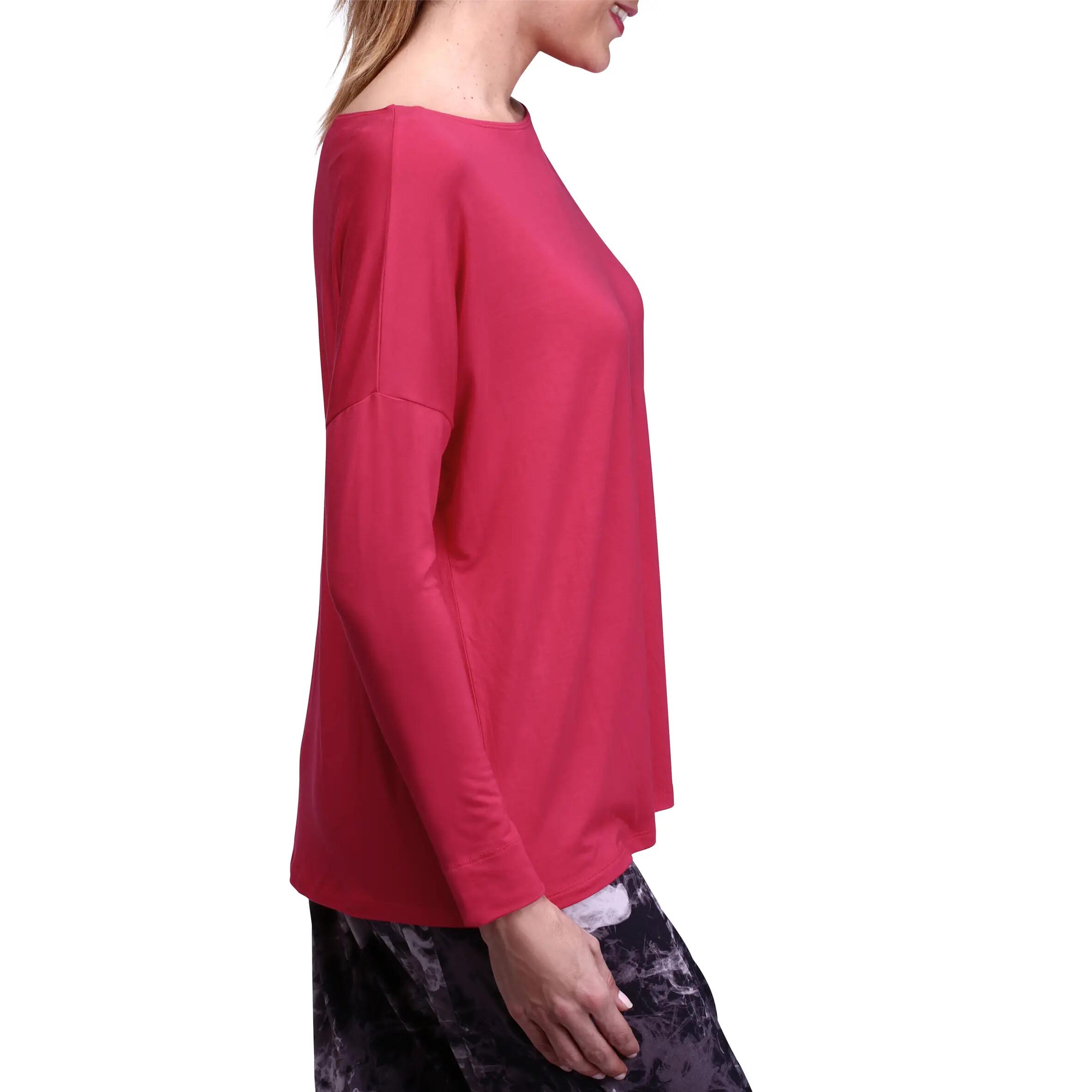 Women's Modern Dance Long-sleeved T-shirt - Red 3/12
