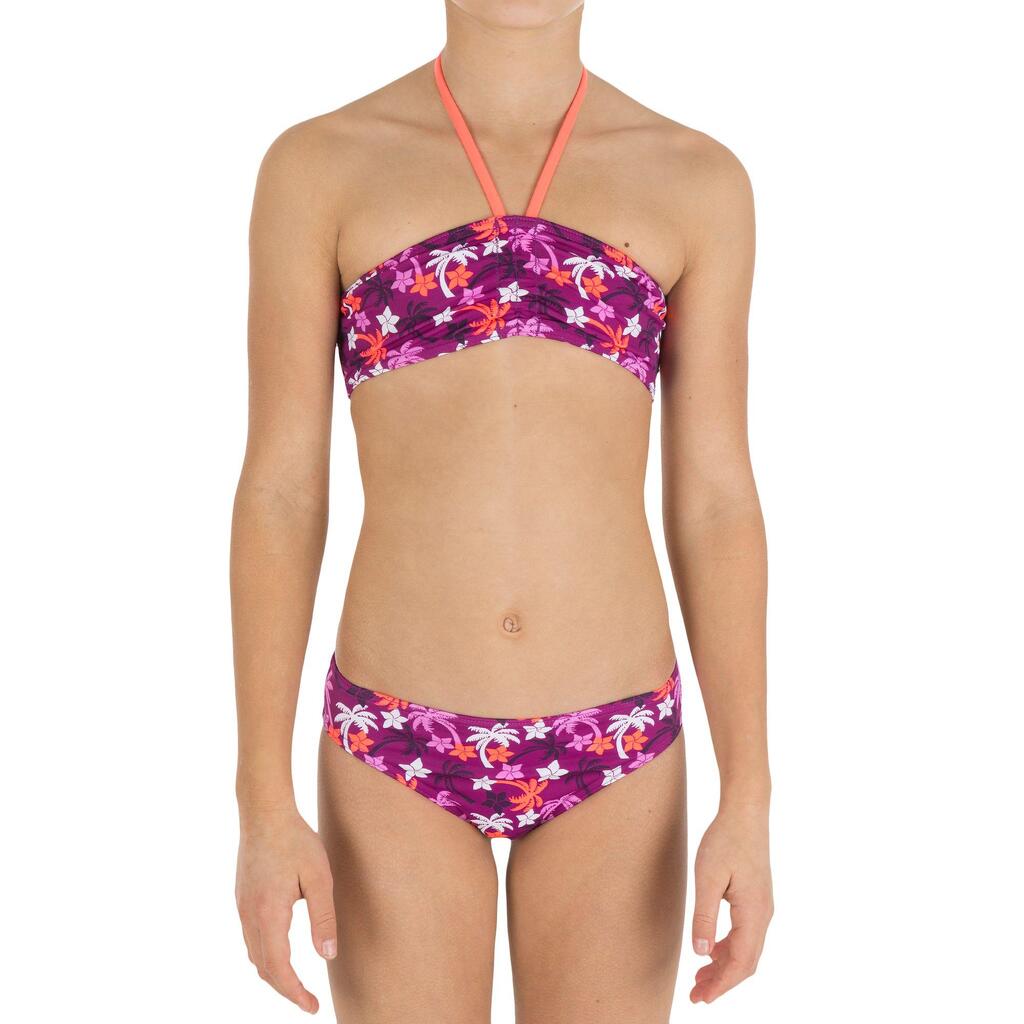 Maillot de bain fille 2 pièces bandeau AG COCO bleu