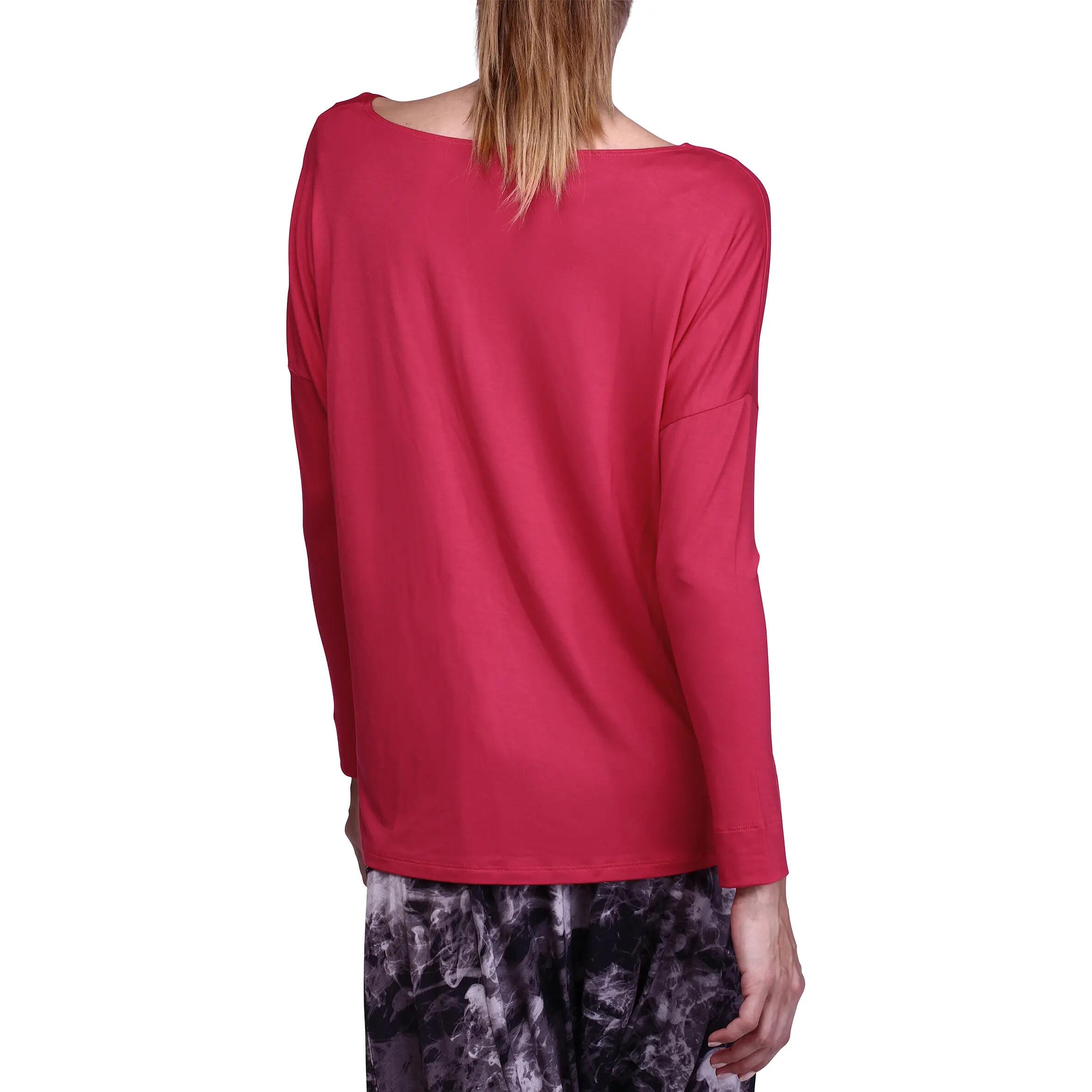 Women's Modern Dance Long-sleeved T-shirt - Red 4/12