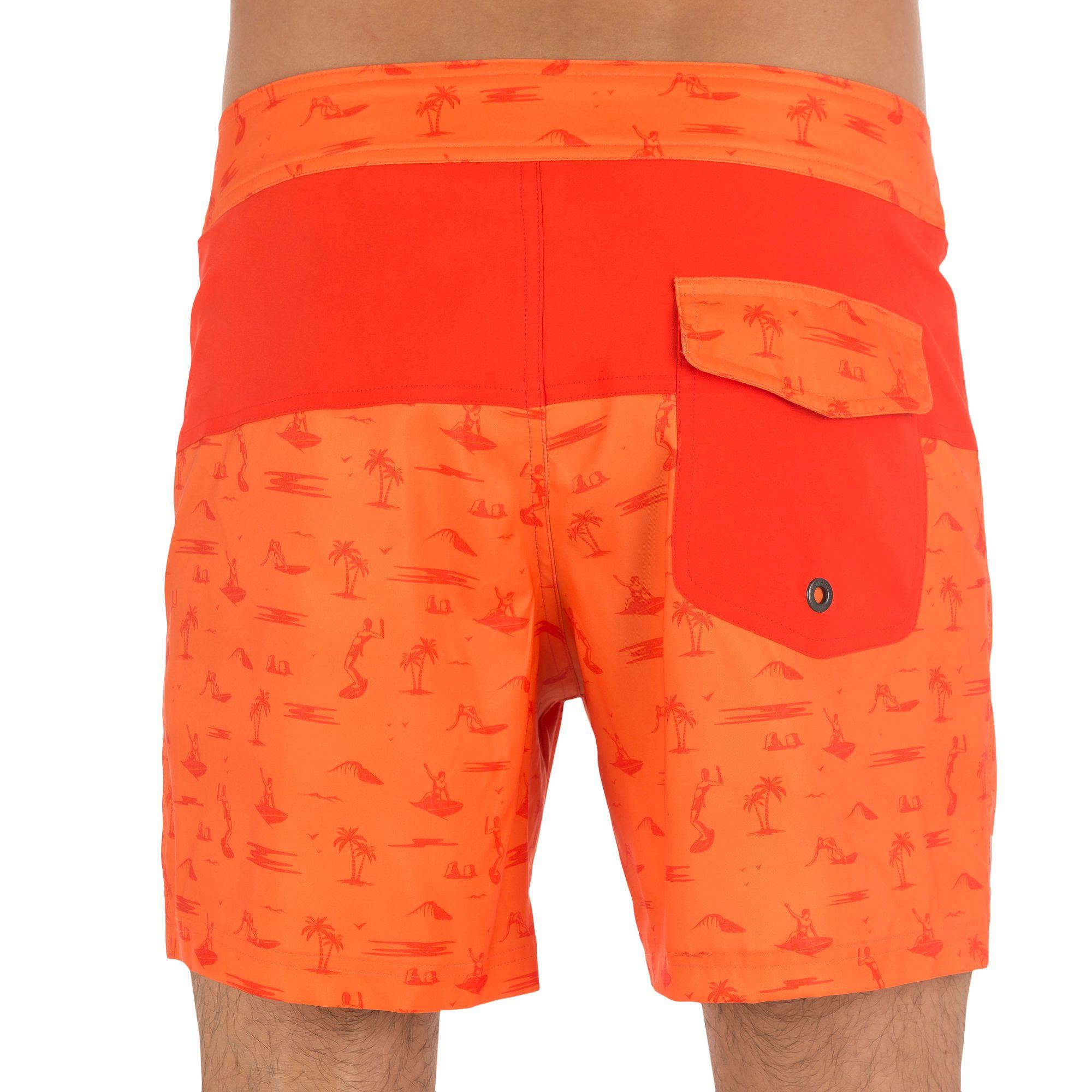 Short de bain court homme Guethary Icons rouge 2/11