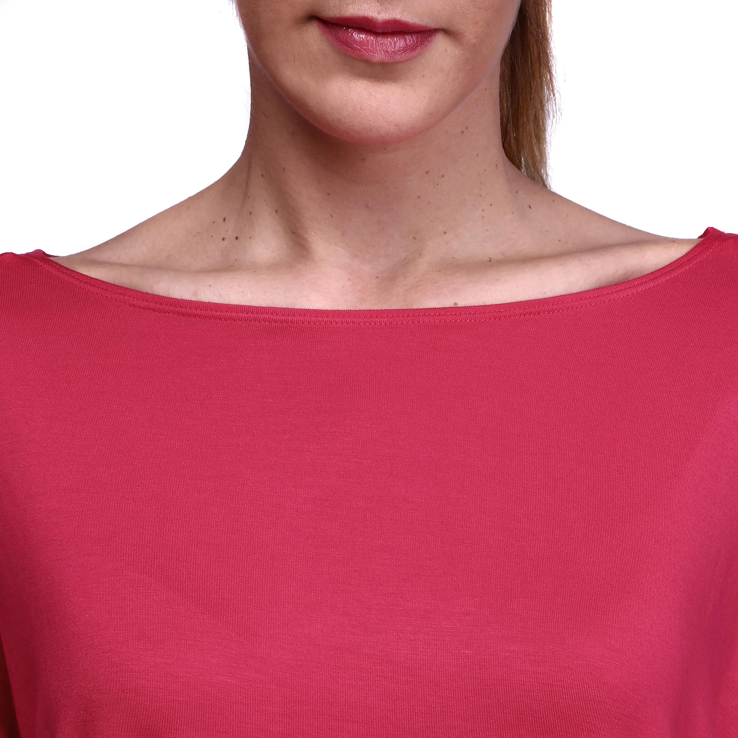 Women's Modern Dance Long-sleeved T-shirt - Red 7/12