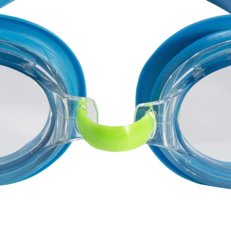 SWIMMING GOGGLES 100 AMA SIZE S BLUE GREEN