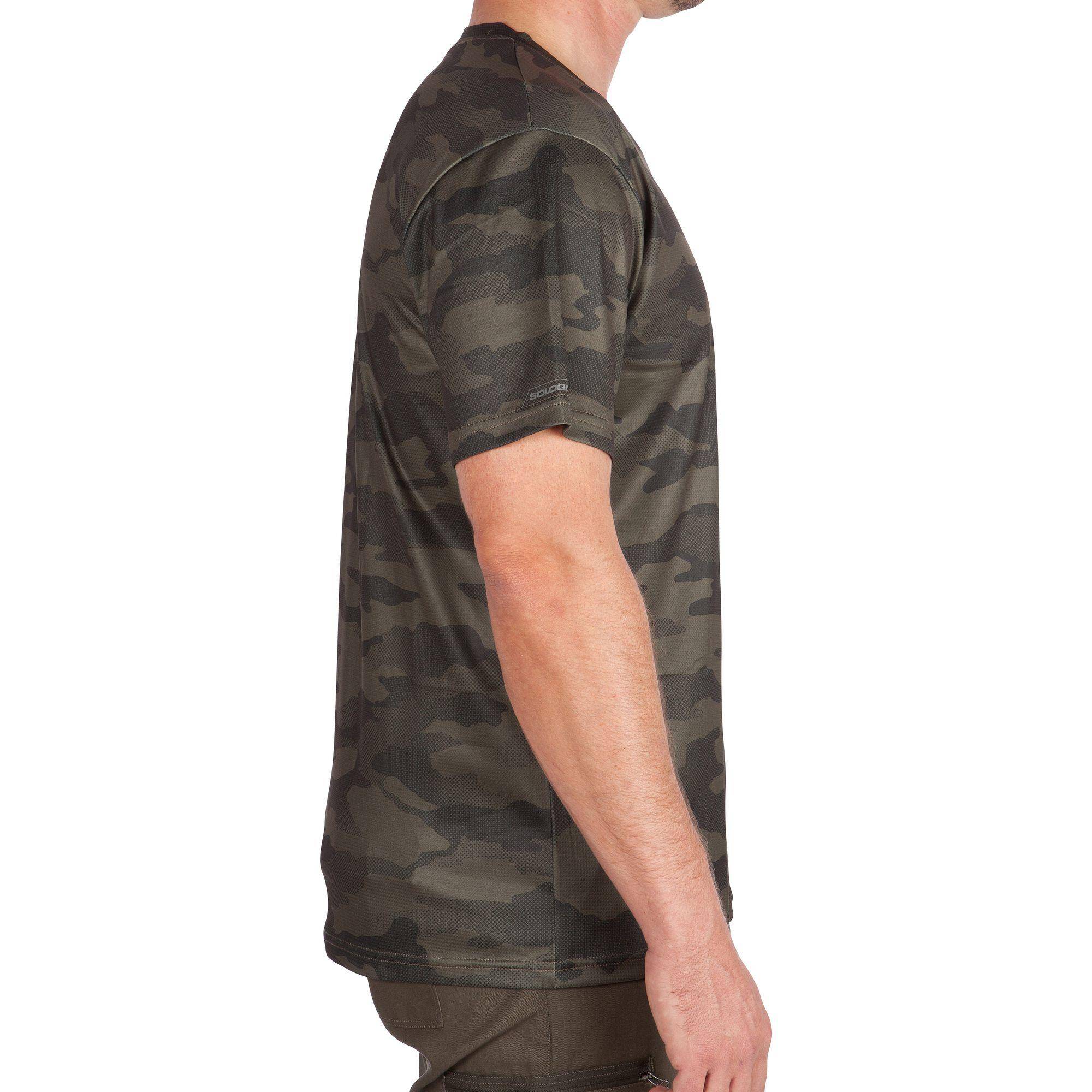 Men's Breathable Quick Dry T-Shirt Army Military Camo Print 100 - Camo Green -  4