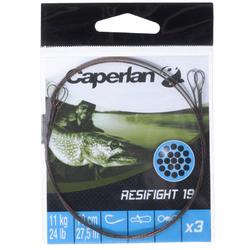 Predator Fishing Leader RESIFIGHT RIGID 19, 2 LOOPS 11 KG