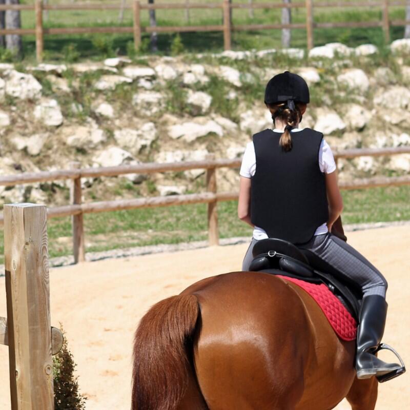 Tapis de selle équitation SCHOOLING rouge - tailles poney et cheval