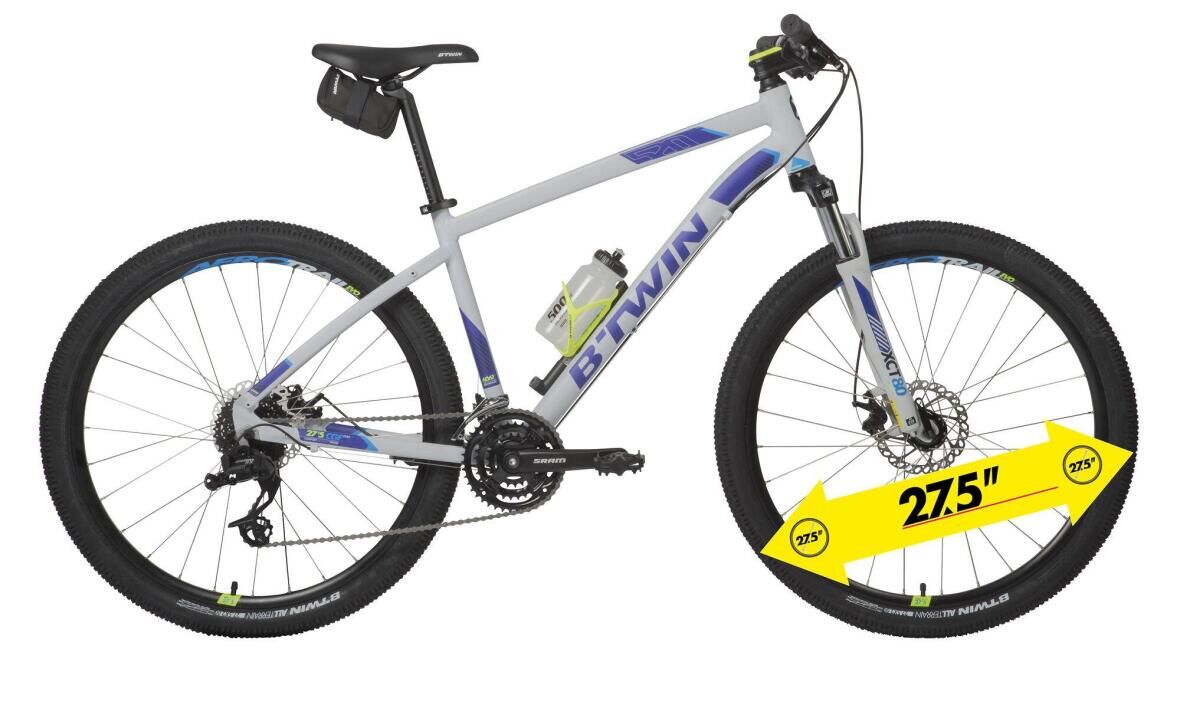 Bicicleta ROCKRIDER 520 Cinza-claro
