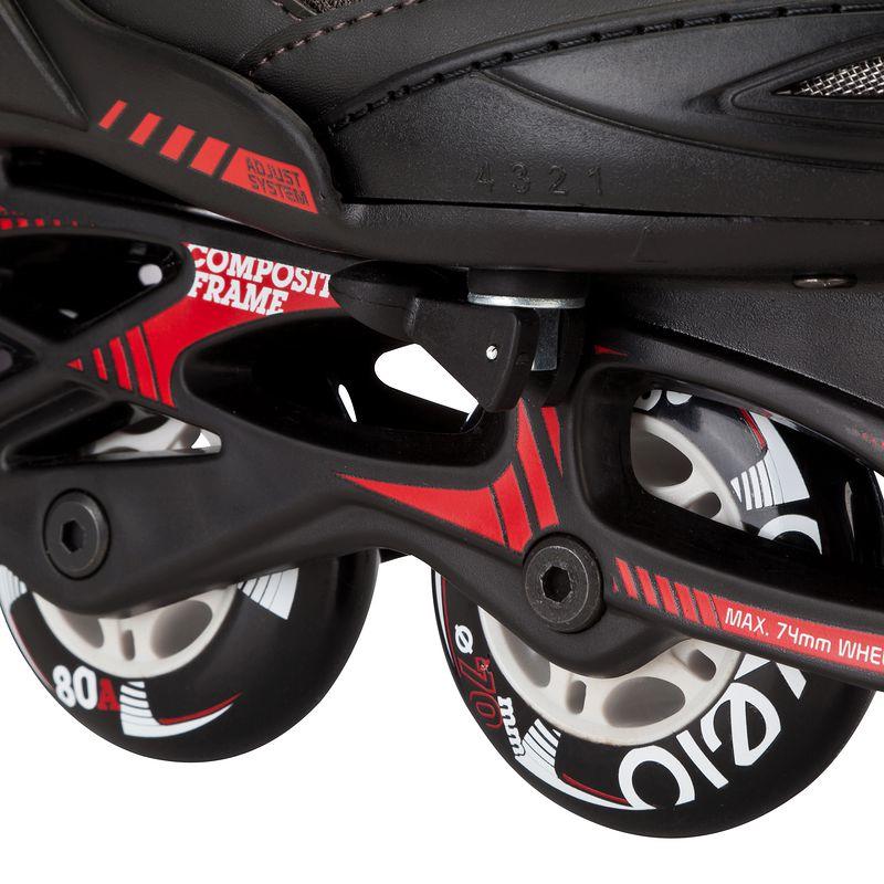InlineSkates Inliner FIT 3 Kinder größenverstellbar schwarz/rot