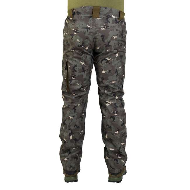 SOLOGNAC 500 Warm Waterproof Hunting Trousers Camouflage...