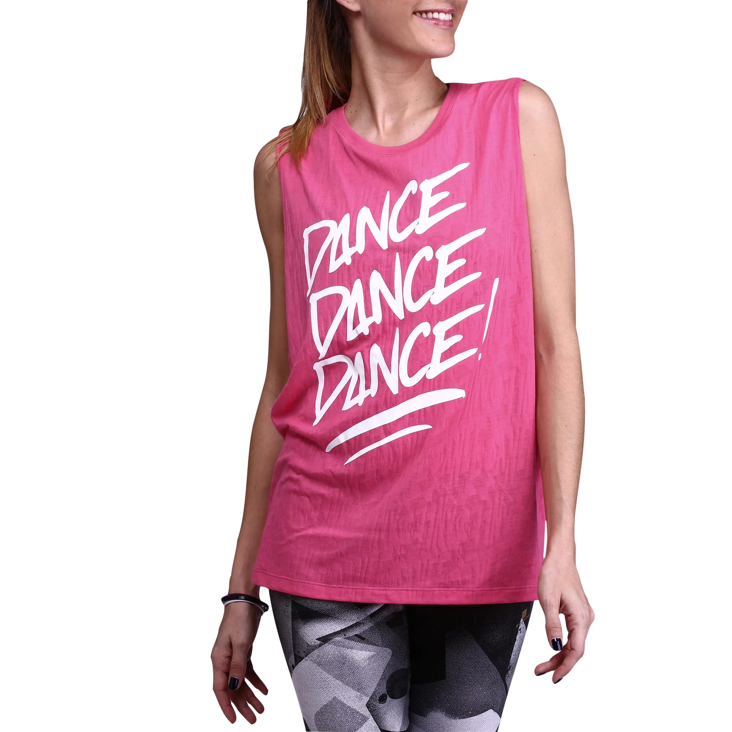 Women's Street Dance Sleeveless T-shirt - Pink 2/15