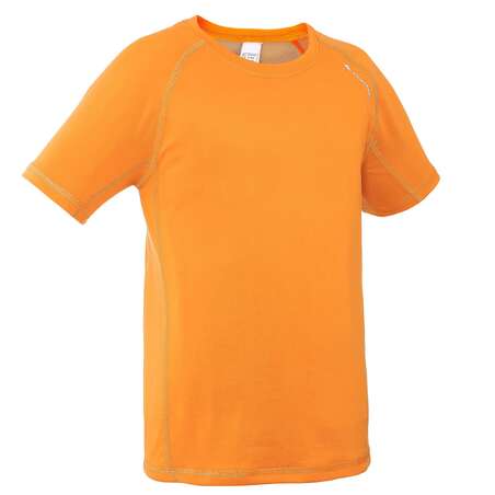 T-Shirt de randonnée garçon Hike 100 orange