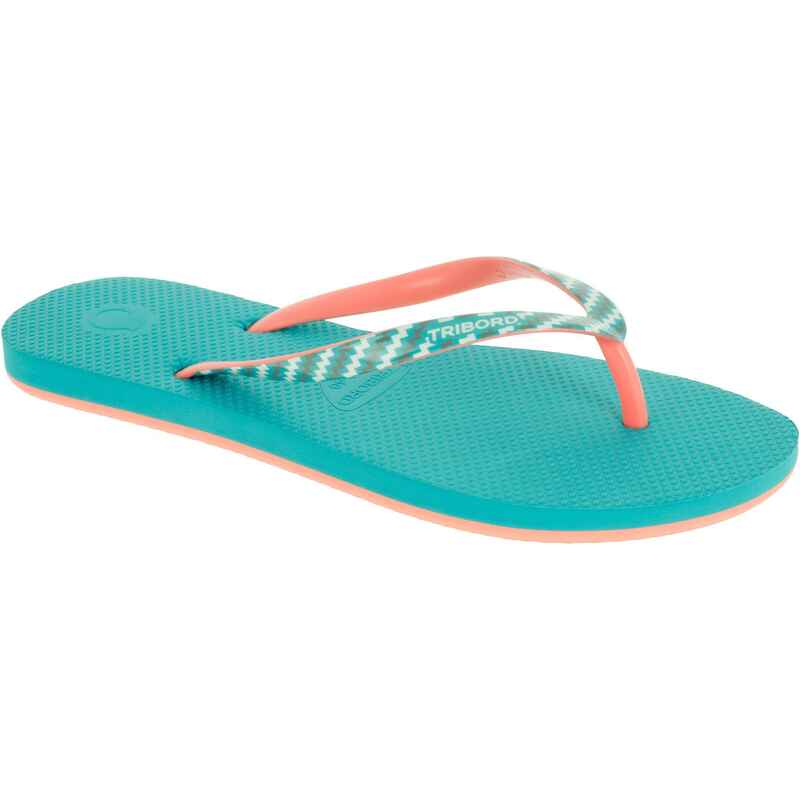 TO 500S Print Women's Flip-Flops - Pineapple Blue