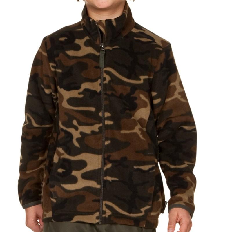 Polaire chasse junior camo vert Polaire chasse junior camo vert