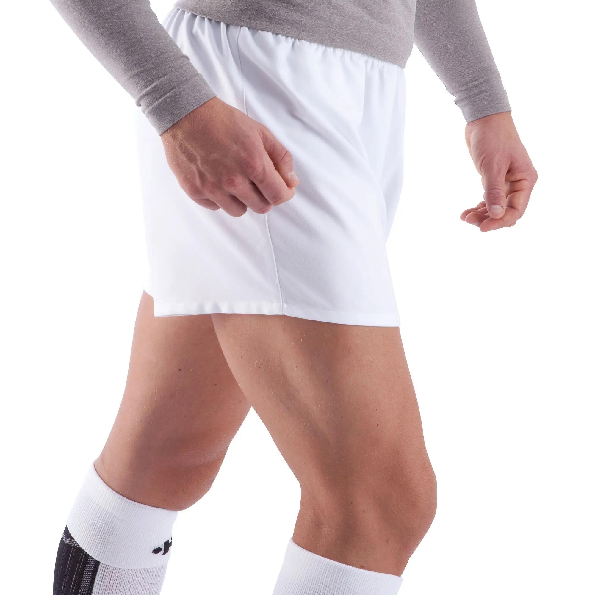 R300 Adult Rugby Shorts - White 3/5