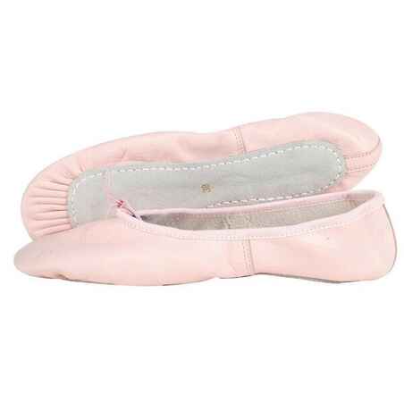 Leather Demi Pointe Shoes - Pink