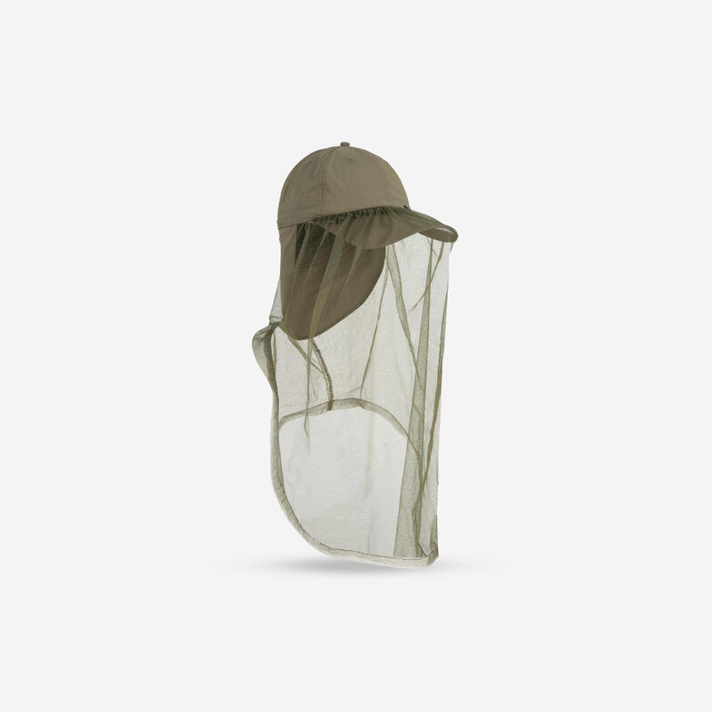 Casquette anti-moustique chasse Steppe 300 mosquito vert