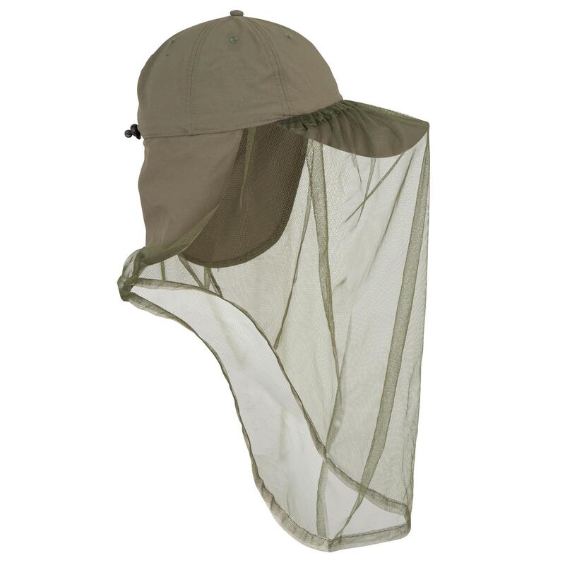 Casquette anti-moustique chasse Steppe 300 mosquito vert