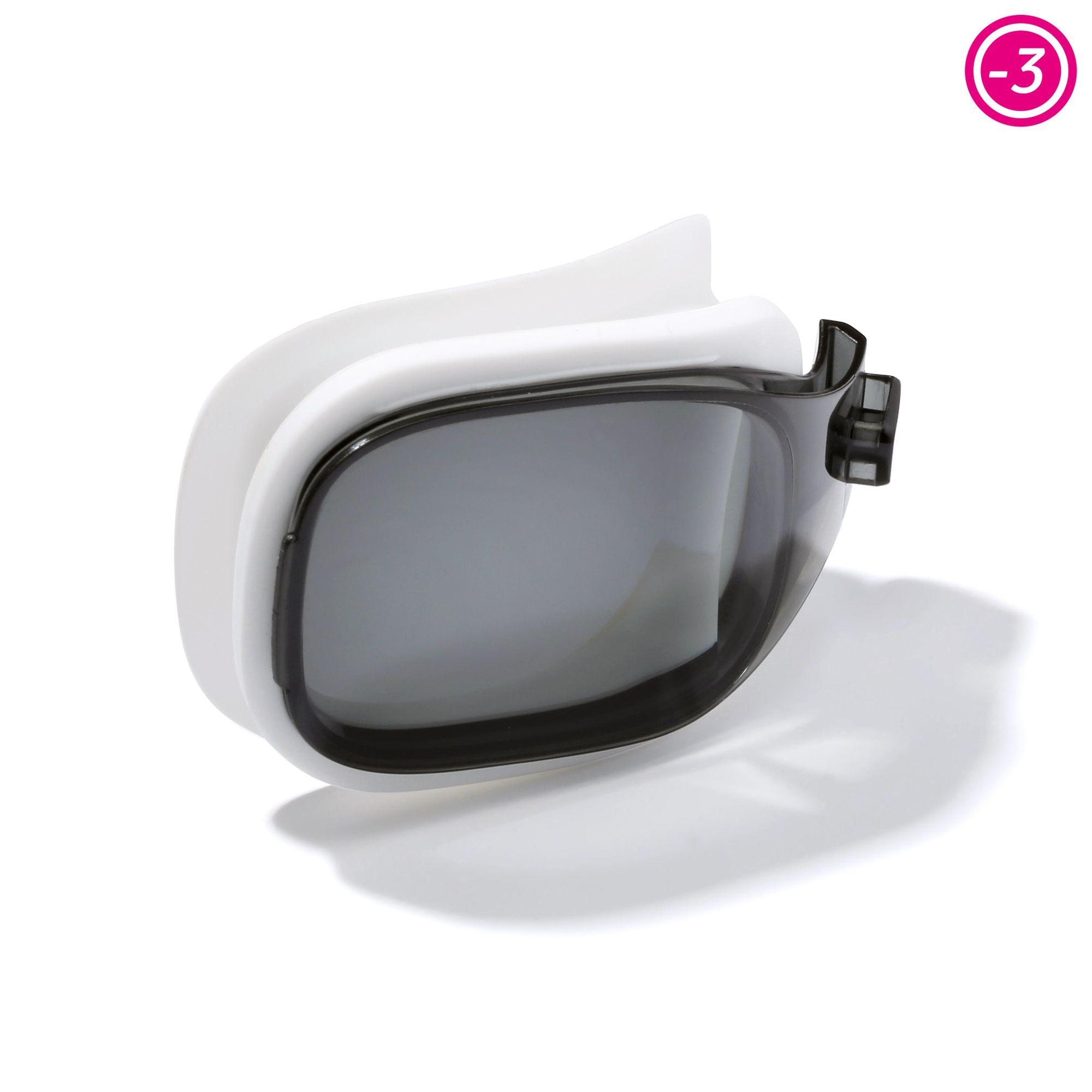 Lens for Swimming Goggles Corrective Lenses -3.00 SELFIT SIZE L Smoked 3/7