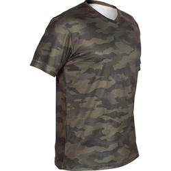 T-shirt manches courtes respirant chasse 100 camouflage kaki