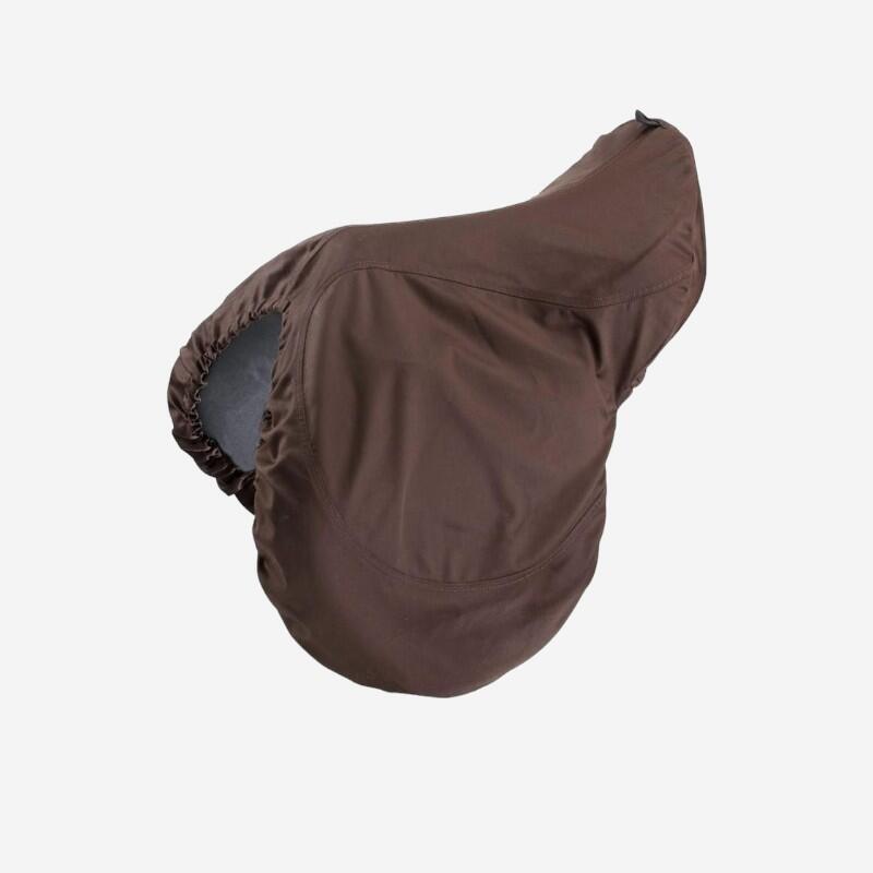 Funda silla equitación Fouganza marrón