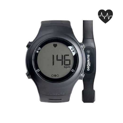 
      ONRHYTHM 110 runner's heart rate monitor watch black
  