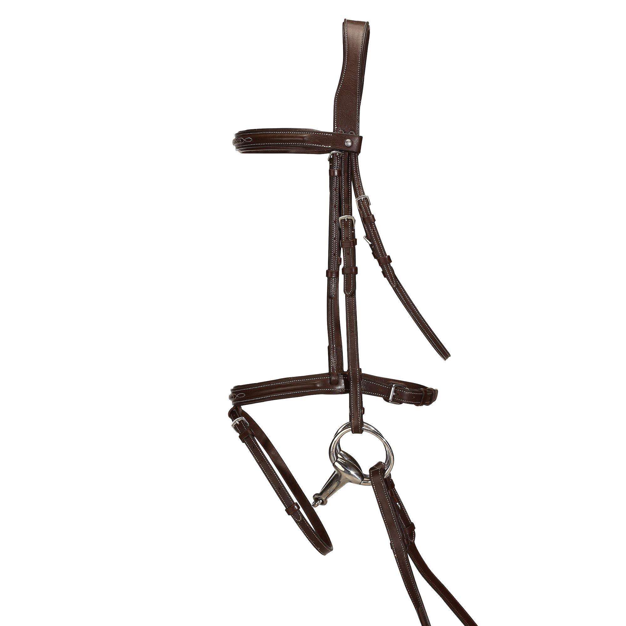 Recall Horse Riding Bridle + Reins For Horse/Pony - Brown 2/19