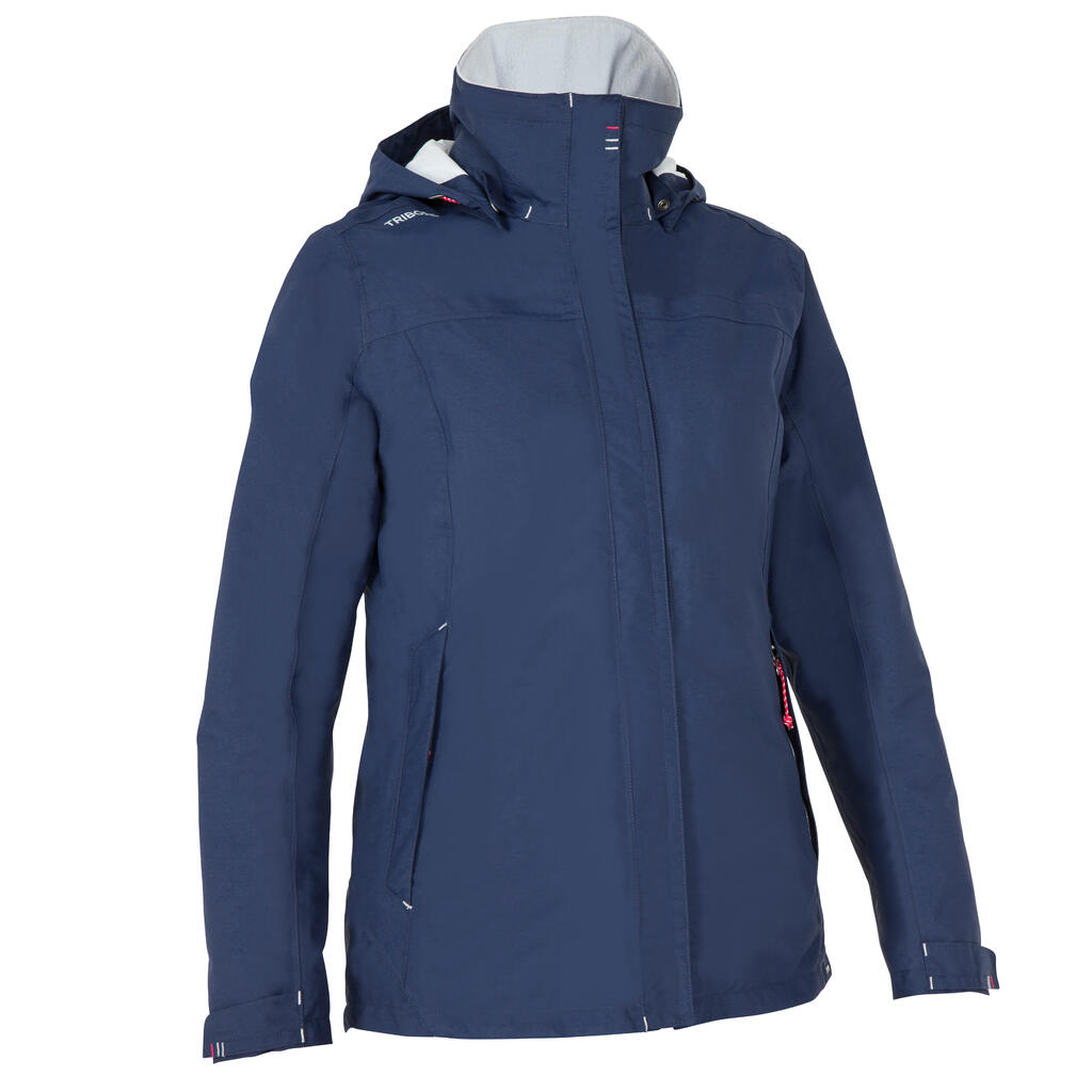 100 Women's Warm Sailing Jacket - Navy Blue