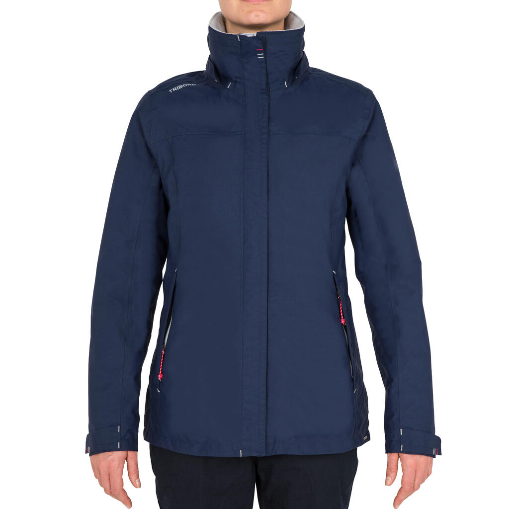 100 Women's Warm Sailing Jacket - Navy Blue