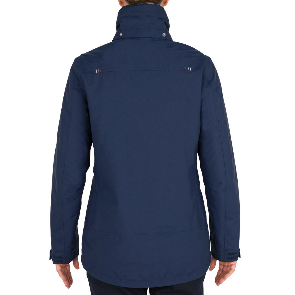 100 Women's Warm Sailing Jacket - Navy Blue