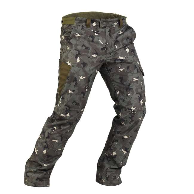 SOLOGNAC 500 Warm Waterproof Hunting Trousers Camouflage...