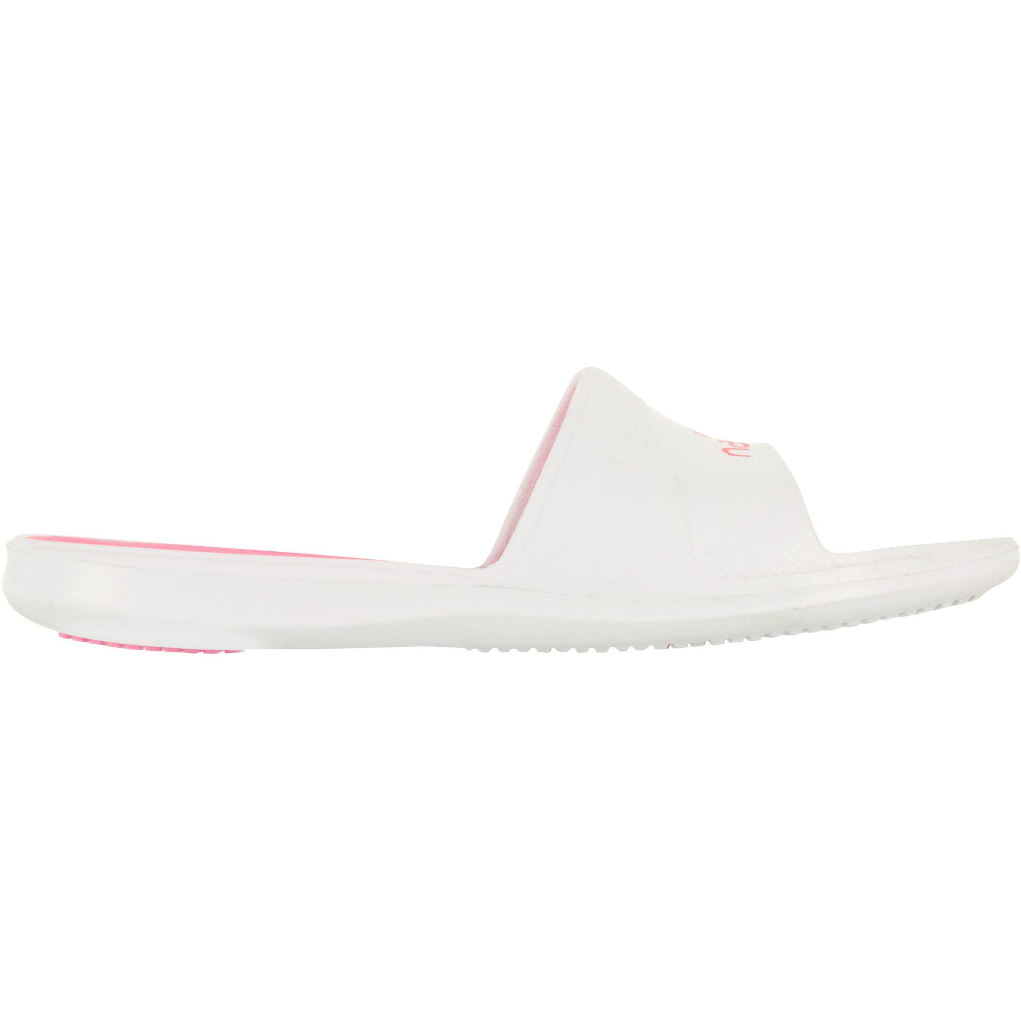 GIRLS’ METASLAP SSU 500 POOL SANDALS BLUE PINK 3/4