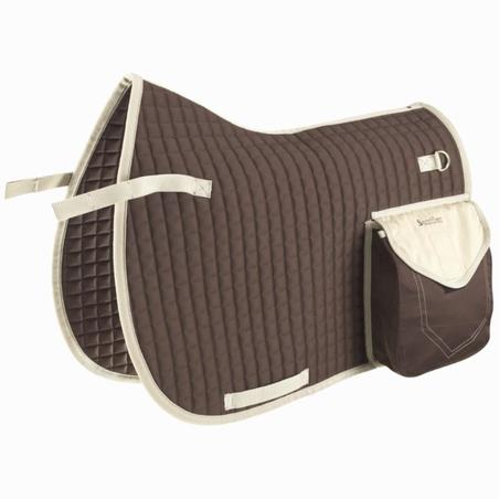 Trail Hacking Horse Riding Saddle Cloth for Horses - Brown