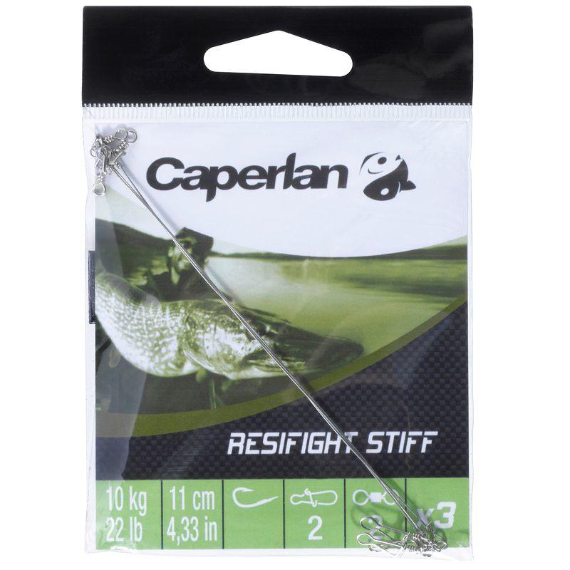 Avançon pêche carnassier RESIFIGHT rigide 10KG x3